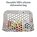 Dr. Brown's Dishwasher Bag with Adjustable Sizing, 100% Silicone, for Baby Bottles, Parts, Nipples, Breast Pump Accessories, and Pacifiers, Gray, BPA-Free, 1-Pack