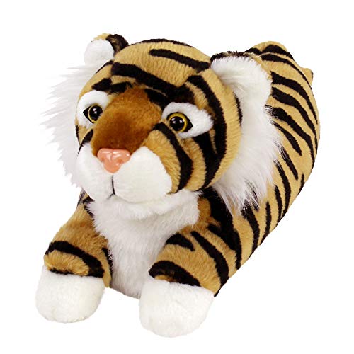 Tiger Slippers - Plush Cat Slippers Yellow and Black