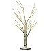 Produktbild MOOUK Birkenzweig-Baum-LED-Licht, weiße Zweige, batteriebetriebene Tischlampe, Beleuchtung für Zuhause, Weihnachten, Party, Hochzeit, Innen- und Außenbereich, Dekoration (11 x 11 x 60 cm)