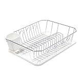 DECORATIVO Y DURABLE: es duradero y resistente gracias a su estantería de acero cromado. Los lados están diseñados más altos para que los platos no vuelquen. Dispone de 15 ranuras de alambre para introducir perfectamente tus platos y cuencos.