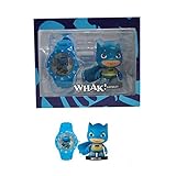 lego dc comics minifigures collection for 2013  Unbekannt DC Comics – Little Mates – Uhr Blau für Jungen und Figur Batman