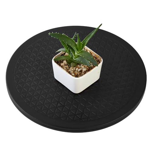 Image of ZZRANYE 10 Inch Heavy Duty Rotating Swivel Stand - 360 Degree Rotating Lazy Susan Base with Steel Ball Bearings for Model Base /Rotating Plants /Crafts Stand Monitor /TV /Monitors /Potted Plants