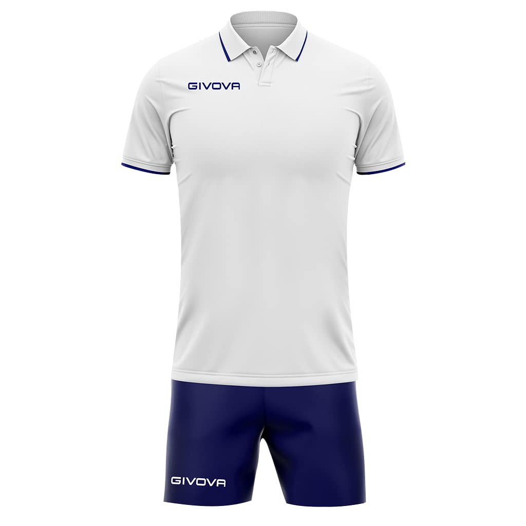 Givova Unisex Multicolore (Bianco/Blu) Street Kit Fußball – Erwachsene Xxxxl