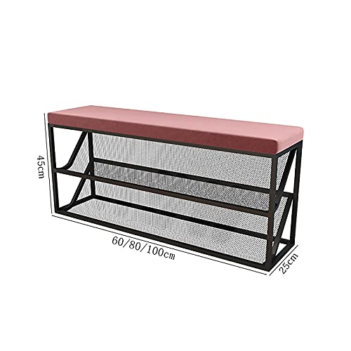Banc à chaussures d'entrée avec coussin confortable et 3 niveaux - 6