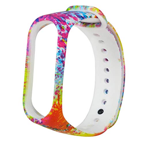 Pulsera Xiaomi Mi Band 3 Correas, ??Modaworld Moda Pulsera de muñeca de Repuesto de Silicona Suave Banda de reemplazo Correas para Xiao Mi Band 3 (D)