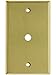 Classic Cable Jack Cover Plate In Satin Brass