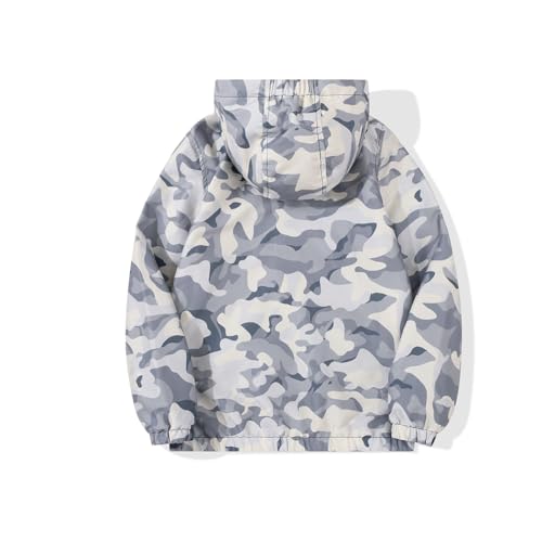 Image of SNOW DREAMS Boys Waterproof Rain Jacket Windbreaker Lightweight Coat Kids Raincoat Outerwear