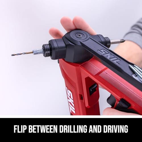 SKIL Compact Brushless Flip Drill Driver with Double Collect Flip Head, Torque Settings & Magnetic On-board Storage, 20V Kit Including 2.0 Ah USB-C Battery and Charger - DL6300D-12 thumbnail 2