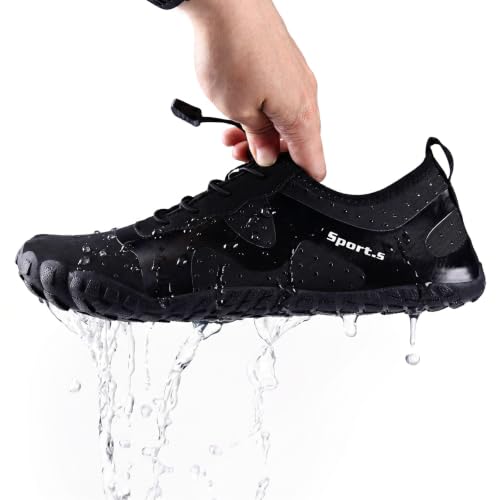 Image of Water Shoes for Men Barefoot Quick-Dry Aqua Sock Outdoor Athletic Sport Shoes for Kayaking, Boating, Hiking, Surfing, Walking