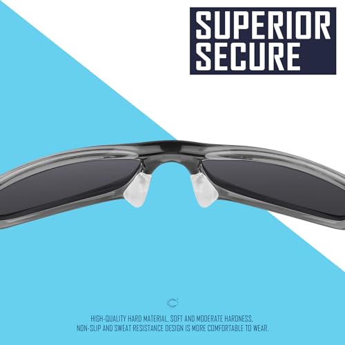 Image of SAUCER Replacement Nose Piece Pads for Oakley Plank 2.0 OX8081 Glasses - Standard Clear + Asian Fit Clear