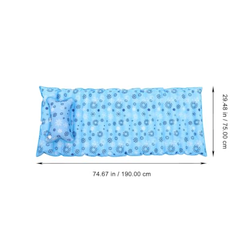 Miniatura 3 de Cabilock Colchón De Agua Refrigerante Para Verano Almohadilla Hielo Cama Individual Para Estudiantes Material Fácil De Llenar Para Dormitorios Y Fiestas Piscina