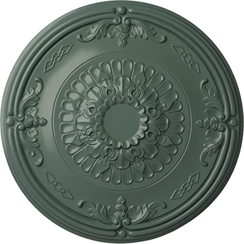 26 1/4"OD x 3 1/4"P Athens Ceiling Medallion (Fits Canopies up to 3 5/8"), Hand-Painted Cloud Burst