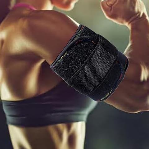 GZDDG Bicep Tricep Tendonitis Brace, Bicep Compression Sleeve, Tendonitis Arm Band, Upper Arm Compression Sleeve, Pain Relief for Bicep and Triceps Muscle Strains, Compression Arm Support Cover