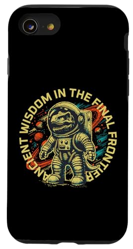 Funny Space Dinosaur Astronaut Cosmic Adventure �X�}�z�P�[�X iPhone SE (2020) / 7 / 8 �p