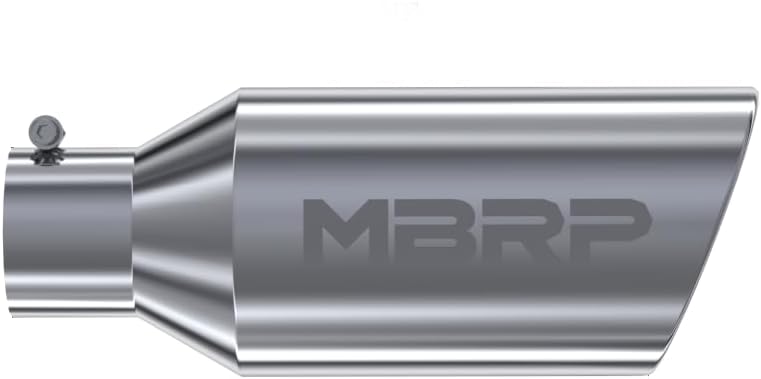 MBRP Universal Tip 7inch O.D. Rolled End 4inch inlet 18inch length - T304 (SINGLE TIP)
