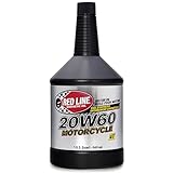 Red Line 12604 20W60 Synthetic Motorcycle Motor Oil - 1 Quart (12 Pack)
