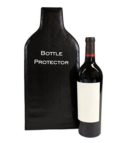 Protetor de garrafa de vinho reutilizável para viagem (pacote com 4) – Sacos de vinho com almofada i
