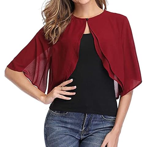 Chaqueta de Gasa Corta ORANDESIGNE para Mujer Cover