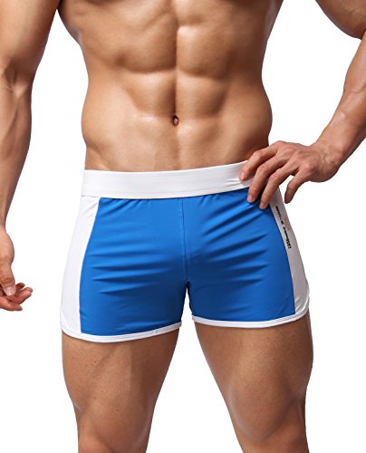 Men's Fashion Exercise Boxer Briefs Sports Shorts Swimming Trunks B1003