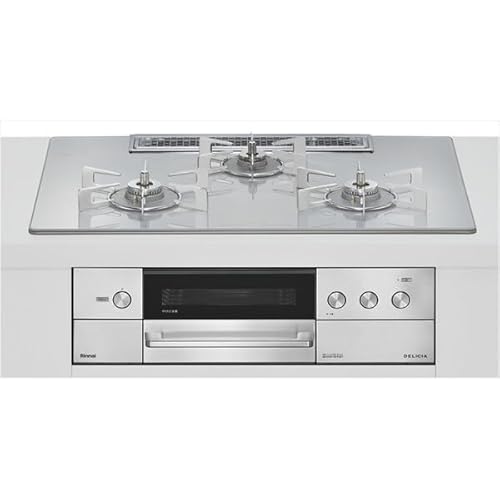 ビルトインガスコンロ 工事費込み Rinnai RHS72W38M14RCSTW-LP アローズホワイト DELICIA プロパンガス用 両側強火タイプ 3口 75cm 標準設置工事セット 【 XPRICE限定 】工事保証1年付属