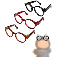 Lopau 3pcs Glasses for Labubu, Sunglasses Accessories for Dolls of 3.94-6.69 Inch Figure, Doll Glasses Outfit No Dolls