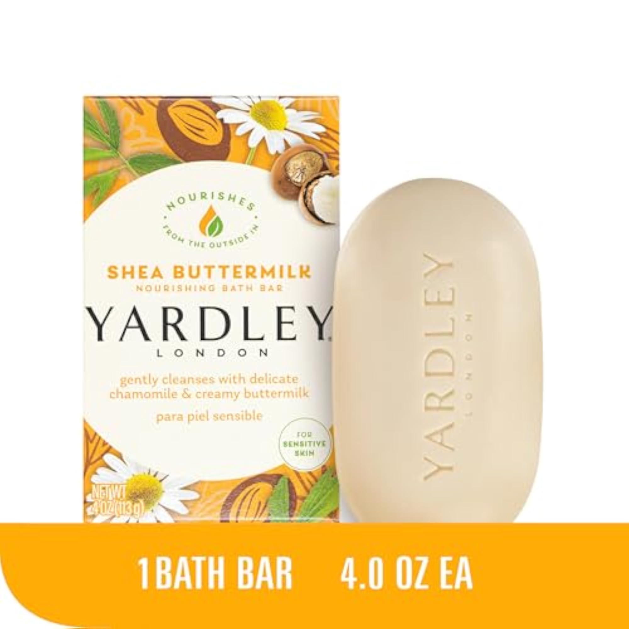 London Sensitive Skin Shea Buttermilk Bath Bar with Chamomile