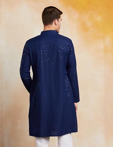 Image of Symbol Premium Men's Embroidery Sequined Long Kurta