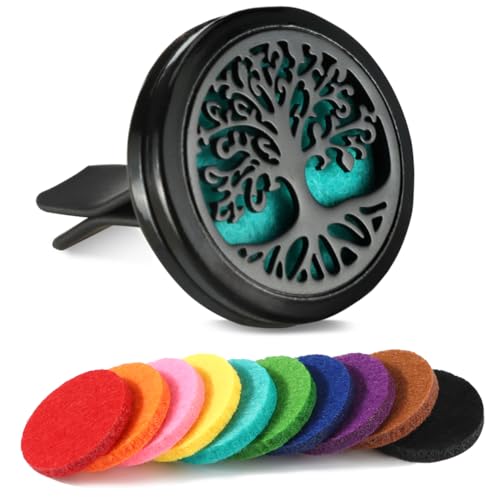 Olio per Auto Diffusore D'olio Essenziale di Aromaterapia Clip di Sfiato di Aromaterapia in Acciaio Inossidabile Diffusore Olio per Auto, Ufficio, Stanza