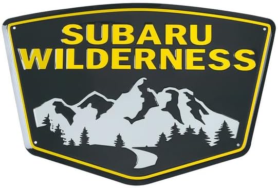Subaru Wilderness Logo 19" Embossed Metal Garage Sign Crosstrek WRX Sti Outback Forester