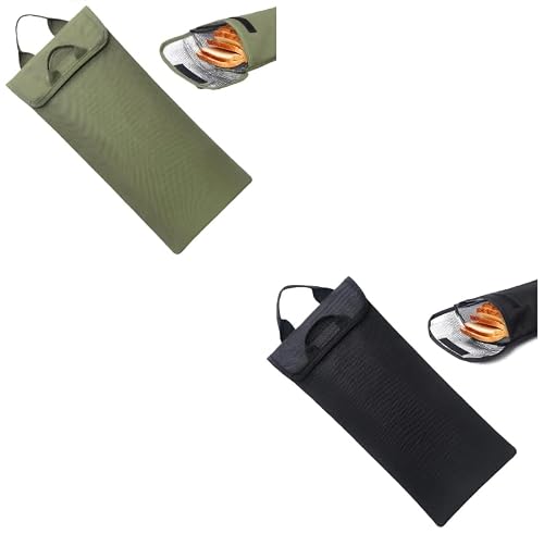 QARMAX 2PCS Hydration Bladder Insulation Sleeve - Insulated Water Bladder Sleeve, Protective Cooler Bag, Convenient 600D Oxford Water Bladder Pack, Lightweight Storage Pouch (F)