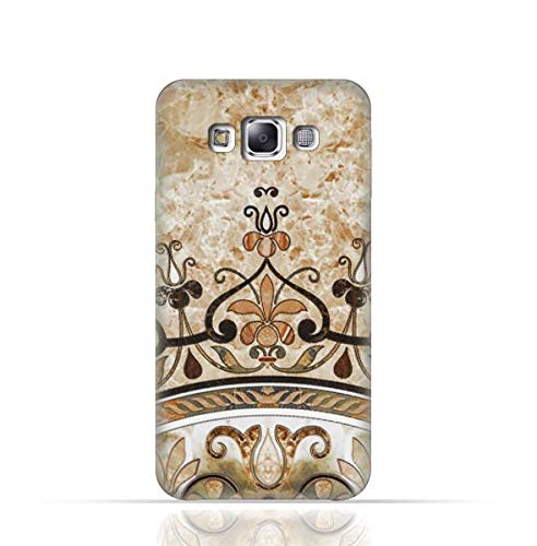Compatible with Samsung Galaxy E5 2015 TPU Silicone Case with Abstract Mosaic Tile Texture