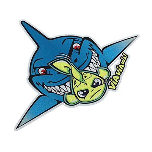 Langersun 1PCS Car Stickers Shark Misano Go Fishing Evil Shark Motocycle Bike Stickers