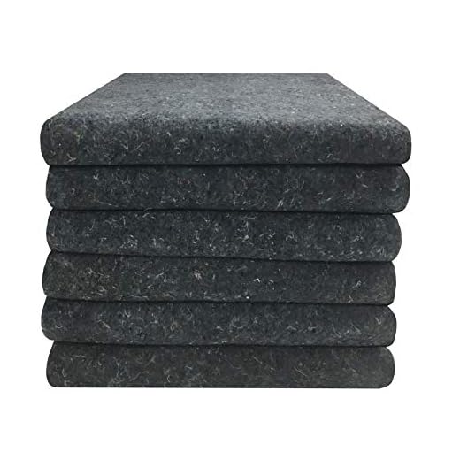 uBoxes Textile Moving Blankets, 54 x 72 inch, 6 Pack, 3mm Thick