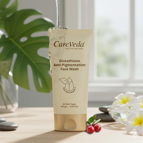 Image of CareVeda Glutathione Anti-Pigmentation Face Wash Enriched with Kojic Acid & Vitamin E 100gm