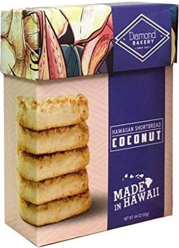 Diamond Bakery Coconut Hawaiian Shortbread Cookies, 4.4 ounce