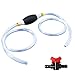 Produktbild Universal Handpumpe Umfüllpumpe Flüssigkeits Großer Durchfluss Notpumpe Umfüllpumpe für Kraftstoffe Absaugpumpe 2M Tragbare Siphon Schlauch Auto Kraftstoffförderpumpe für Benzin Wasser Öl Flüssigkeit