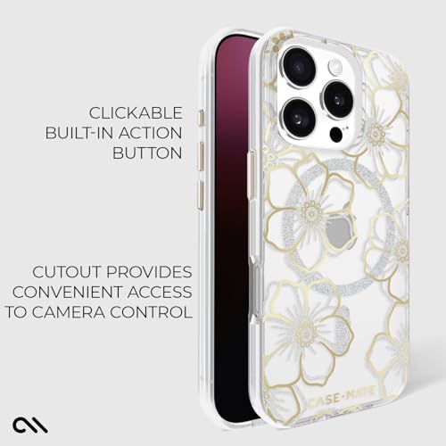 Image of Case-Mate iPhone 16 Pro Case - Floral Gems