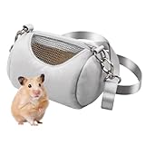 Transportboxen, Hamster Transportbox, Tragbare Tragetasche, Zylinder Reise Tragetasche für Kleine Hunde, Hamster Meerschweinchen Trage Tasche für Vogel, Kaninchen, Meerschweinchen