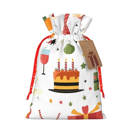 Ballons - Bolsas de regalo reutilizables con cordón para tartas de cumpleaños, bodas, regalos de fiesta y regalos festivos