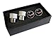 C6 Corvette Crossed Flags Logo Aluminum Valve Stem Caps Knurled