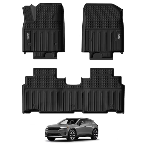 3W Floor Mats for Honda Prologue/Chevrolet Blazer EV 2024-2026 & Cadillac Lyriq 2023-2026 All Weather TPE Custom Fit Floor Liners Cover Protector for Honda Prologue Accessories, Black