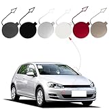 CZShiYue Car Front Bumper Tow Hook Cover Fit for VW Golf VII MK7 2013 2014 2015 2016 2017 Towing Eye Cap Trailer Cover 5G0807241 5GG807241 (Silver, Passenger Side)