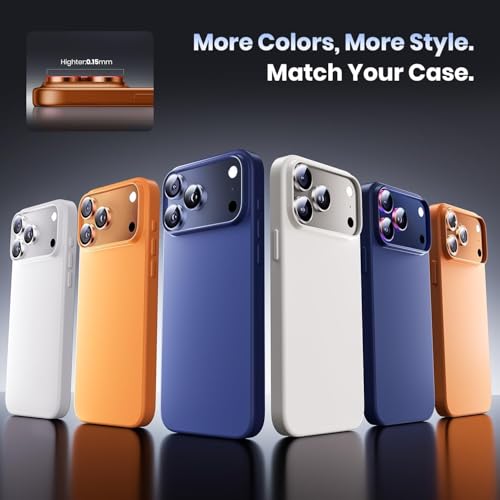 Image of Lensarmor Compatible With Cosmic Orange iPhone 17 Pro /iPhone 17 Pro Max Camera Lens Protector - 9H Tempered Glass, Scratch Resistant, Flash-Friendly Premium Lens Cover