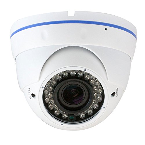 GW Security 5MP H.265 HD 1920P 2.8-12mm Varifocal Zoom Weatherproof Dome PoE Security IP Camera