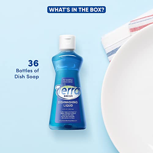 Image of 1-Shoppe All-in-Kit Terra Breeze Hotel Liquid Dish Soap Detergent, 3.5 oz (Case of 36)