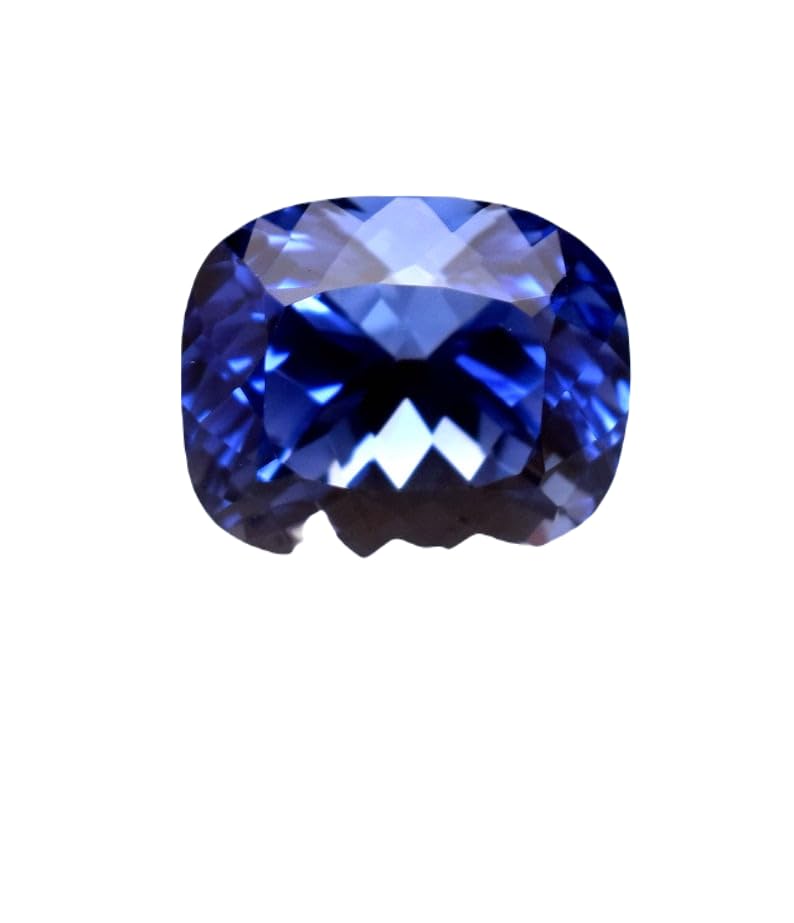 Saphir bleu naturel coussin 11,2mm, gemme pour fabrication de collier et bague DIY