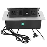 Table Pop Up Outlet,Automatic Pop up Strip Center countertop Socket Recessed Multimedia Strip Socket & USB...