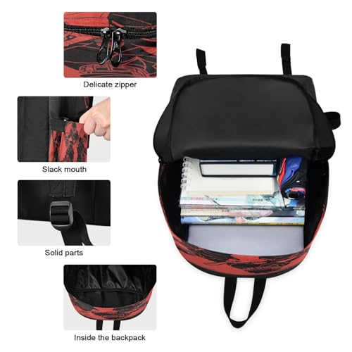 Nisza Kids School Backpack Set, Cricket Players Action Cartoon Sport Bookbag for Girls Boys Elementary School Bags with Lunch Bag3