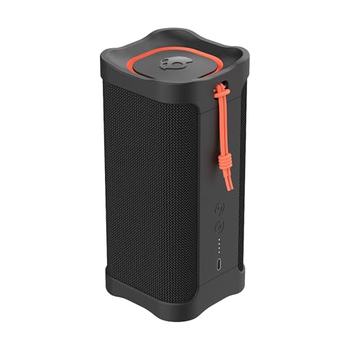 Skullcandy Terrain XL Wireless tragbarer Bluetooth-Lautsprecher, Wasserdicht (IPX7), 18 Stunden Akkulaufzeit, True-Wireless-Stereo mit integriertem Trageriemen für Reisen, Outdoor-Einsätze, Schwarz
