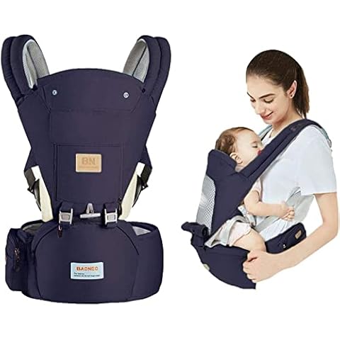 Baby Carrier with Hip Seat for Newborn Infant Toddler 3 in 1 Breathable and Soft Child Carrier Backpack Baby Sling Wrap for Baby Toddlers 3-36 Months Cover
